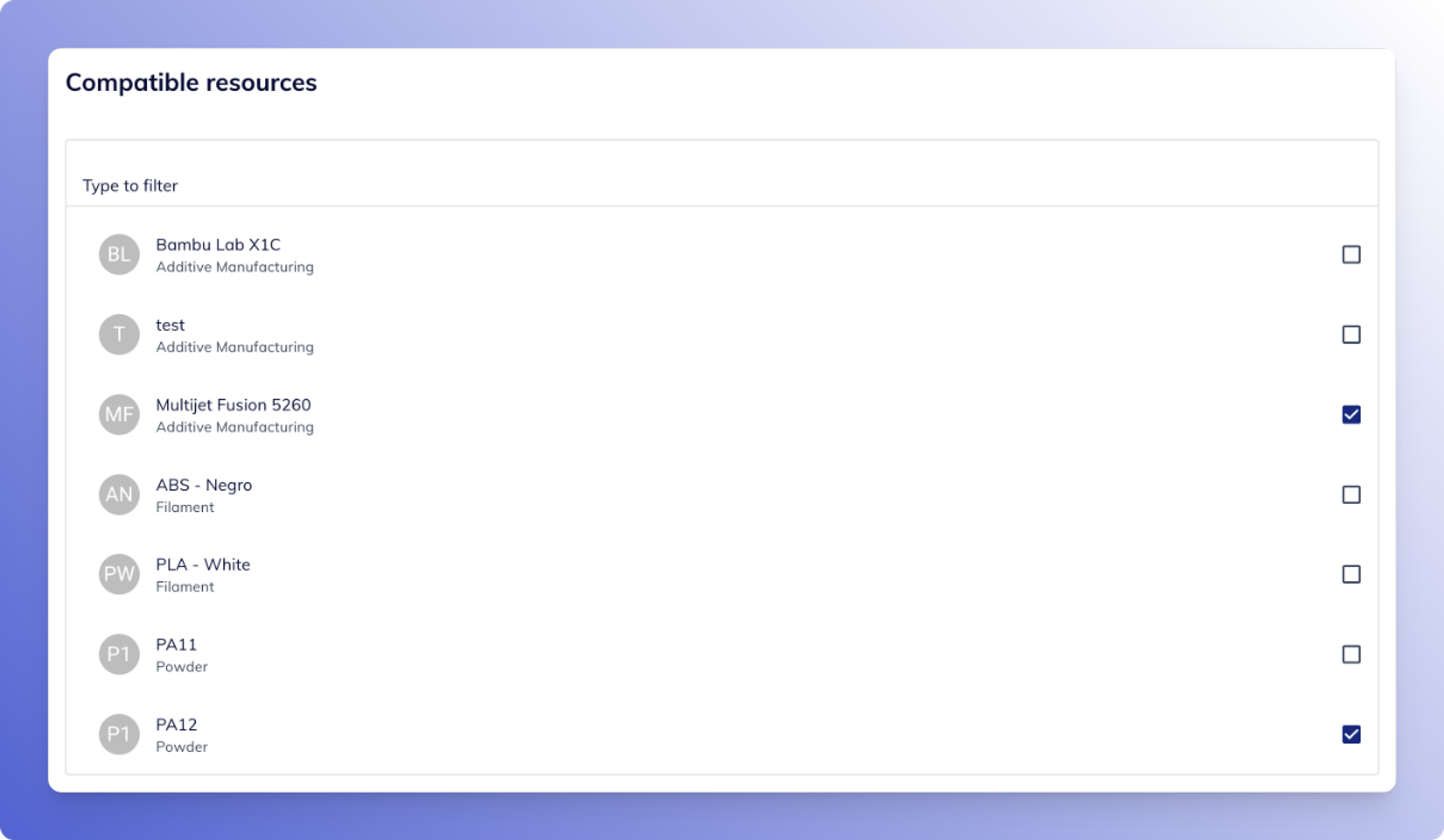 Assign MJF PA12 to the elephant stl file