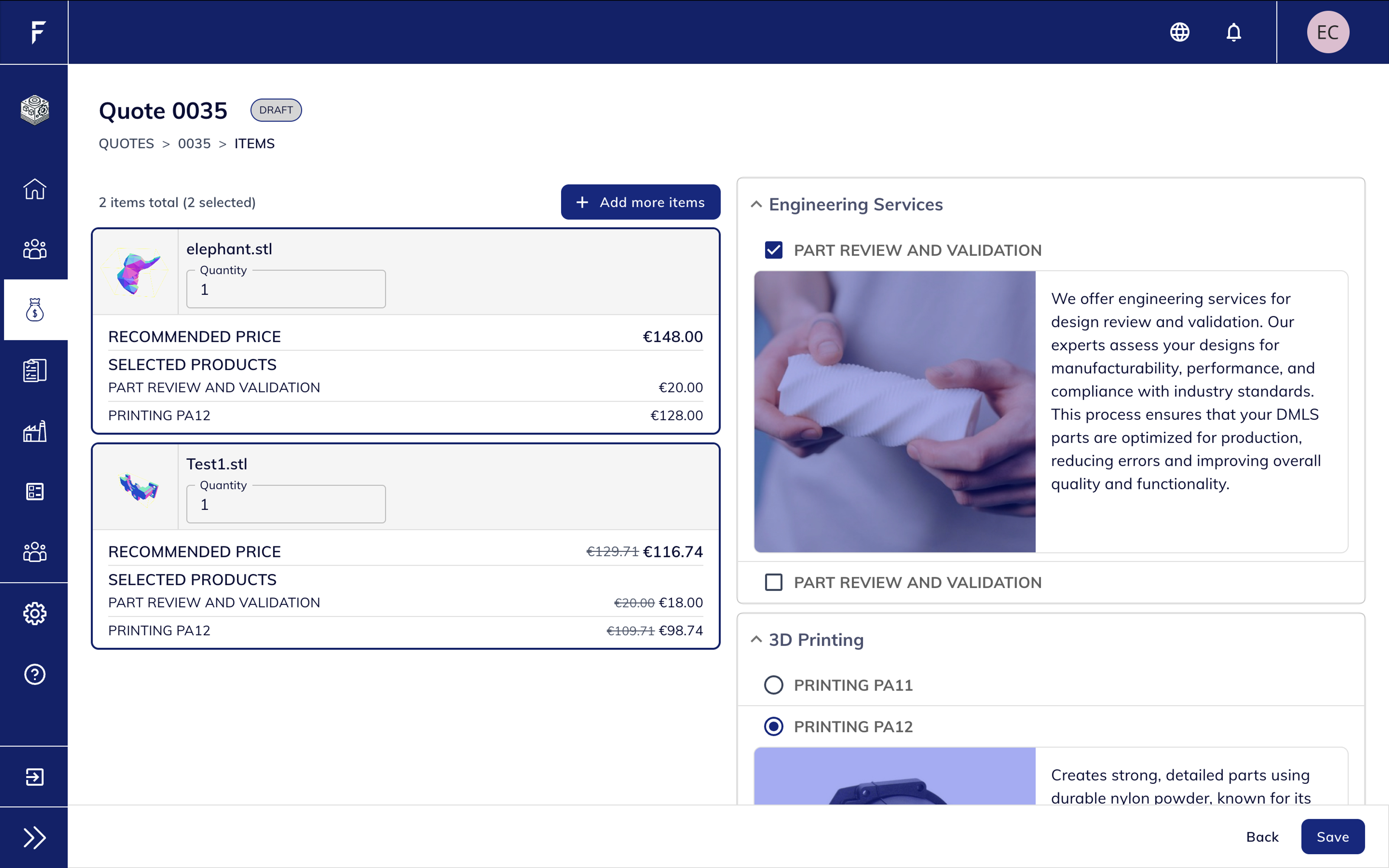 Edit Products Page Redesign