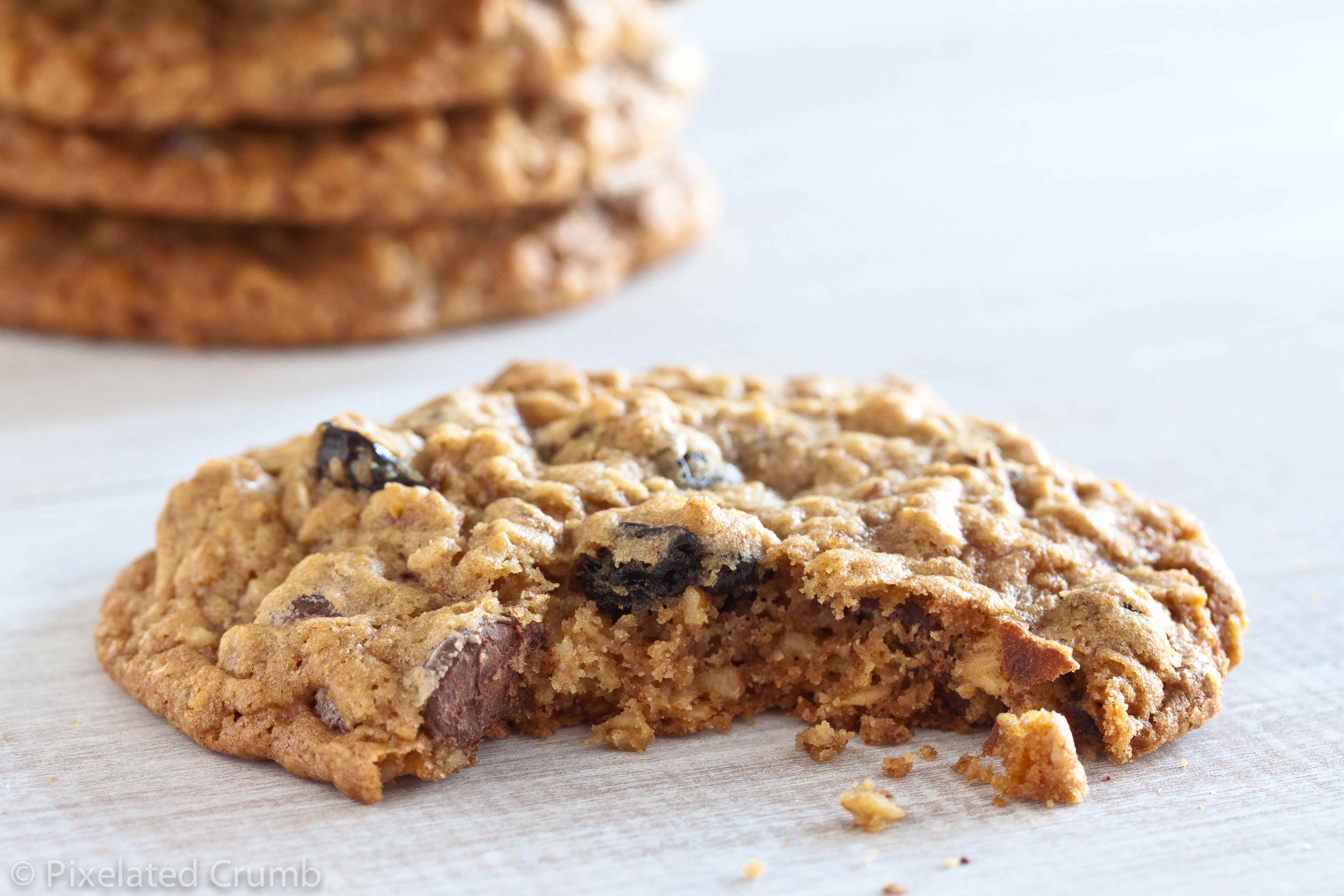 Cherry Pecan Oatmeal Cookies