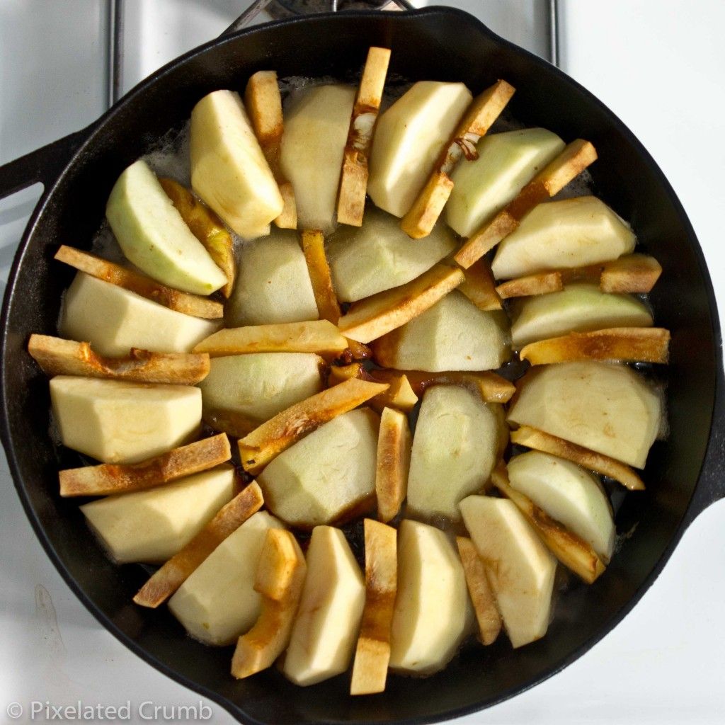 Apple and Quince Tarte Tatin on Stove