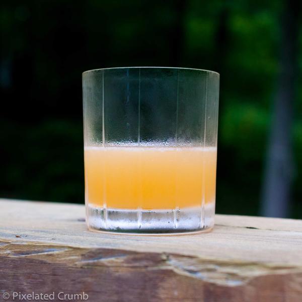 Peachy Keen Cocktail (bourbon and peach-honey liqueur)