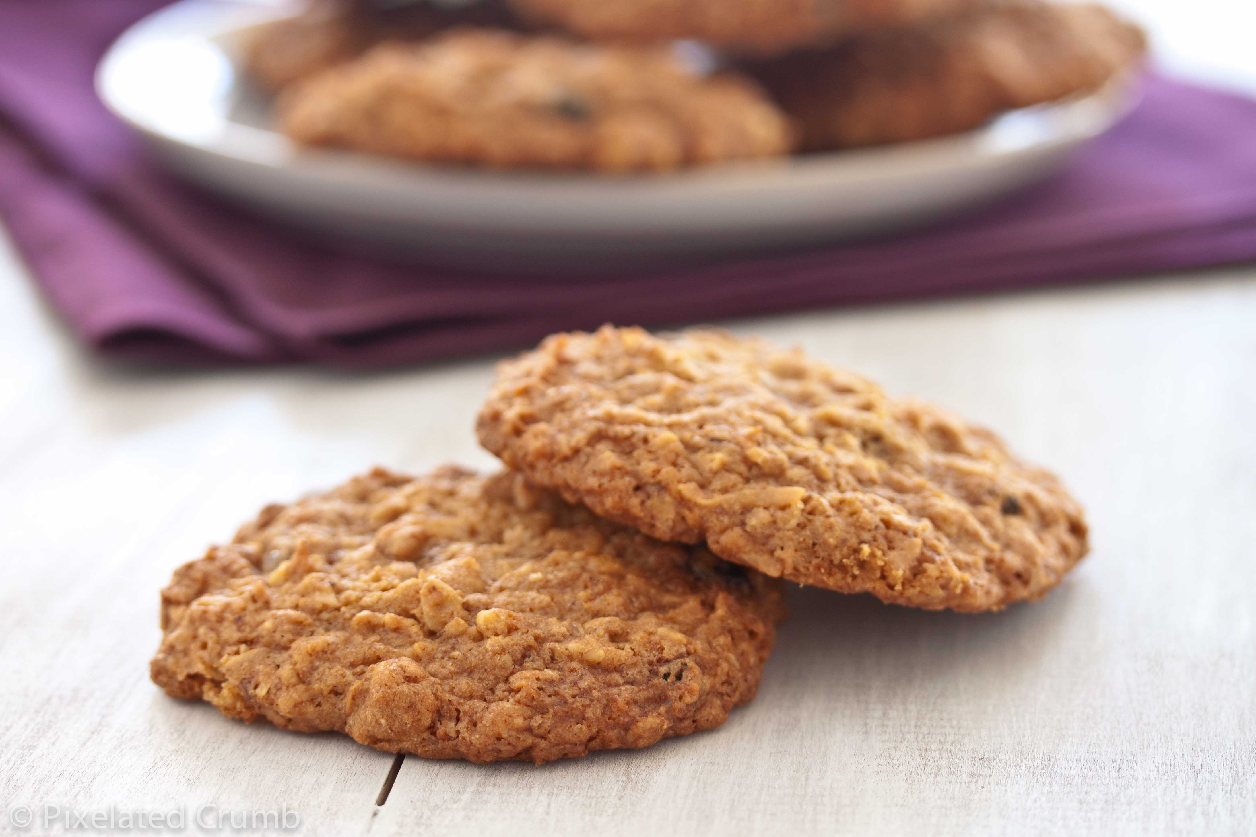 Blueberry Walnut Oatmeal Cookies