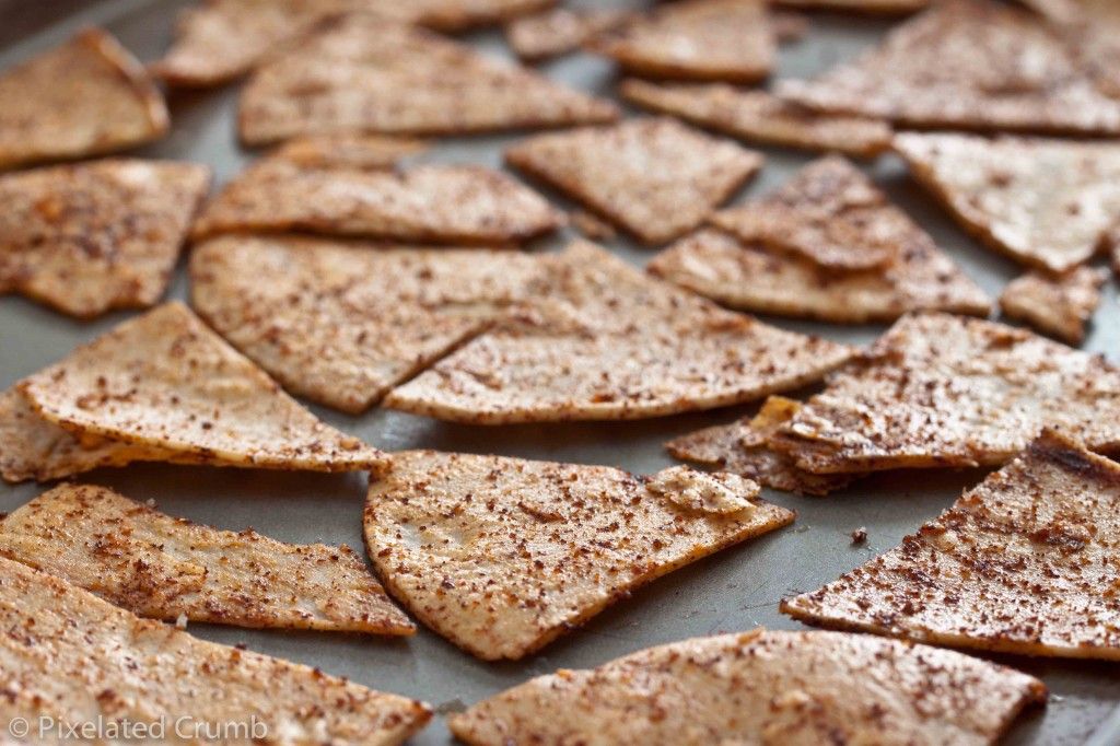 Unbaked Chili Tortilla Chips