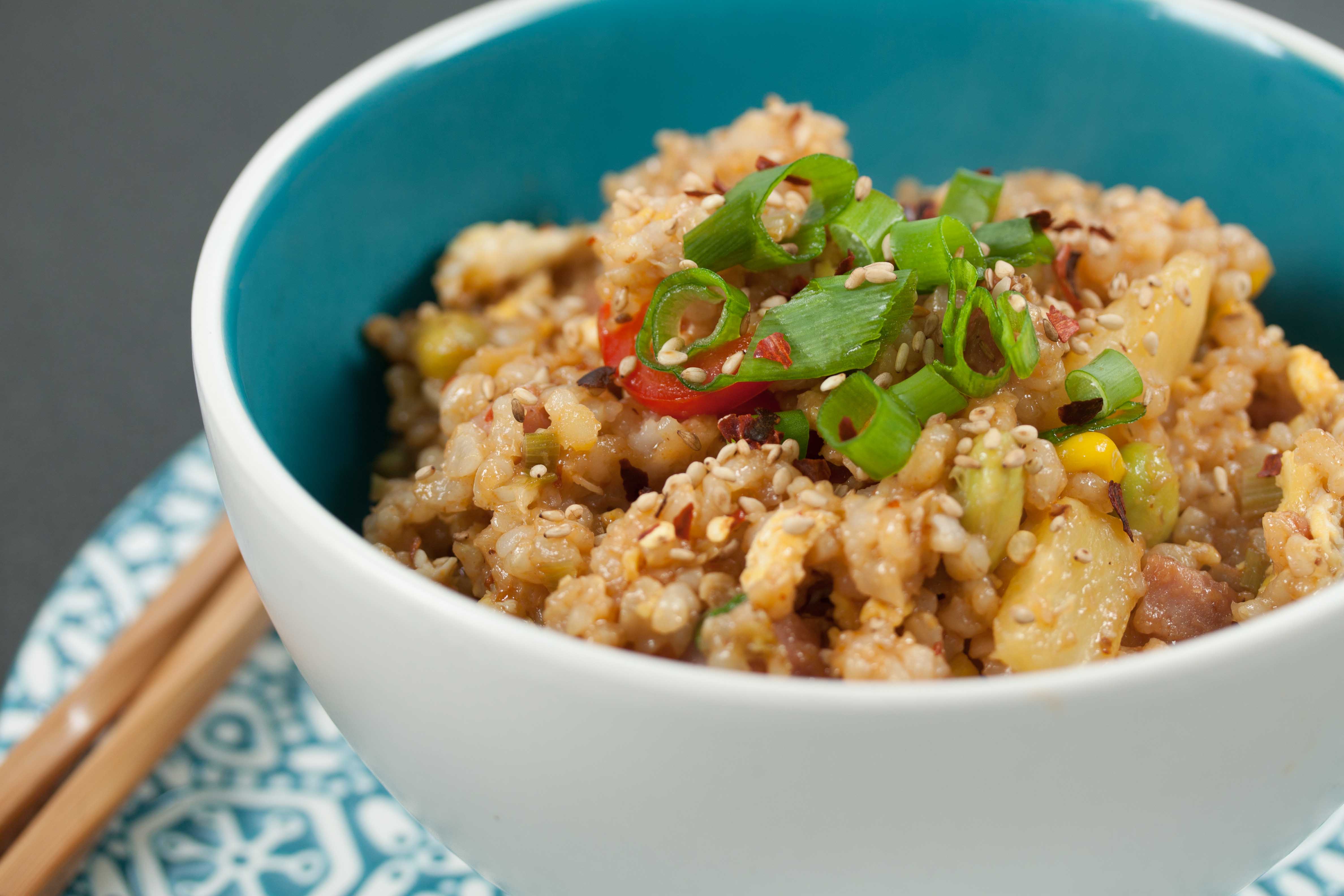 ham and pineapple fried rice