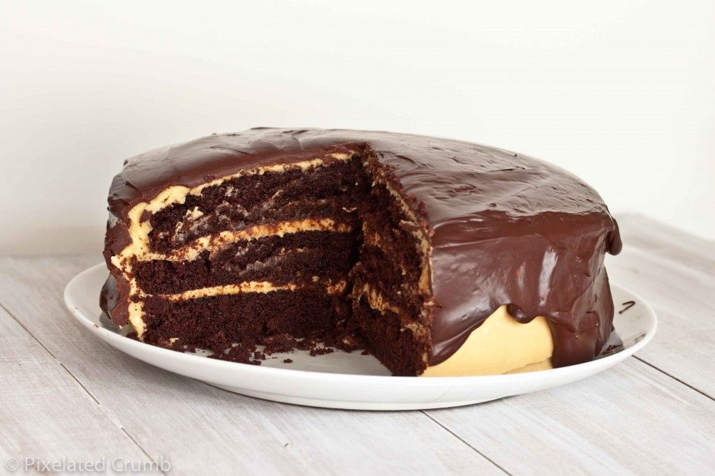 the ultimate chocolate peanut butter cake