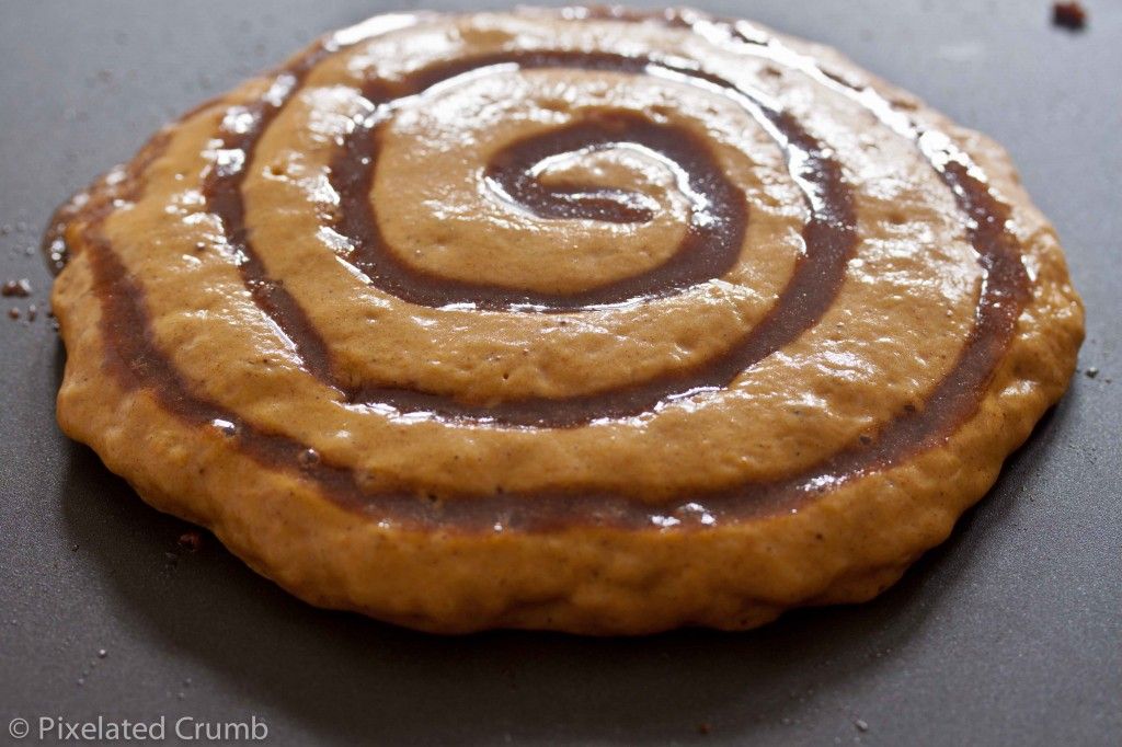 Cinnamon Swirl in Pancake Batter