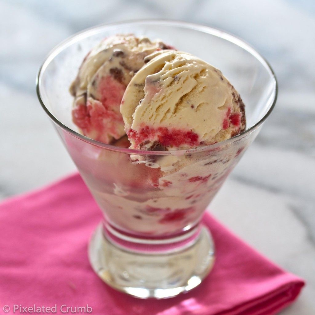Raspberry Swirl Brownie Ice Cream