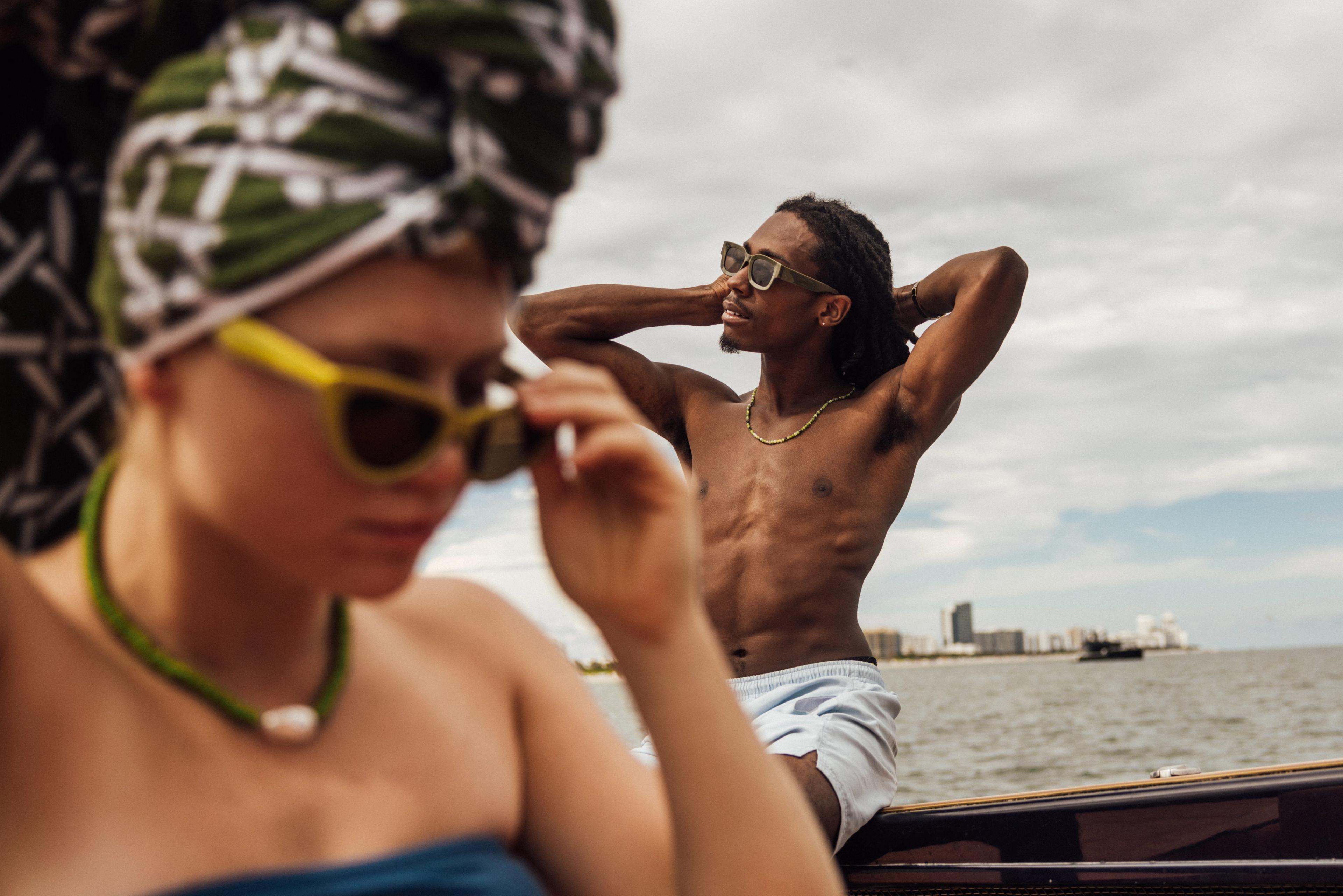On a boat