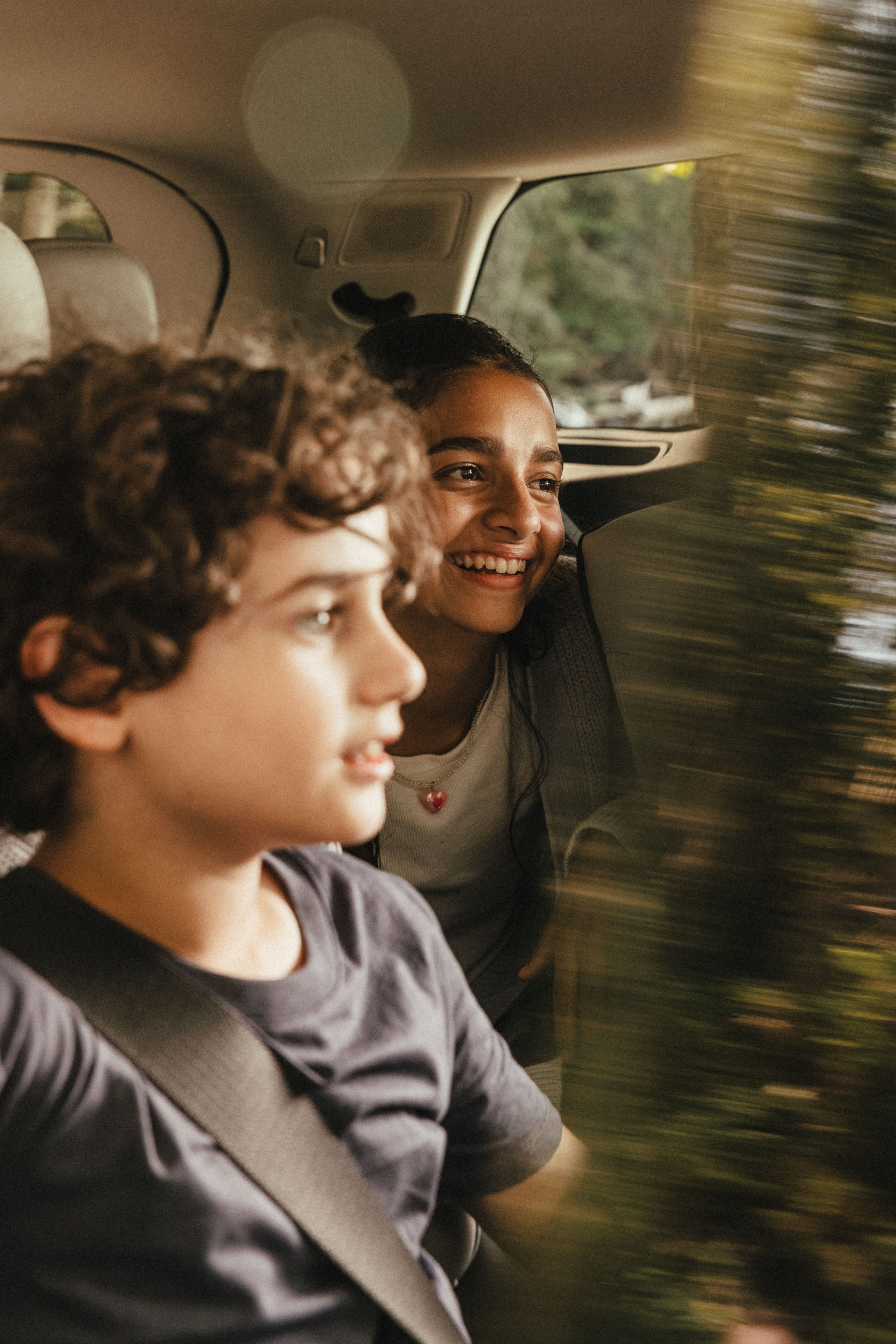 Kids in back seat