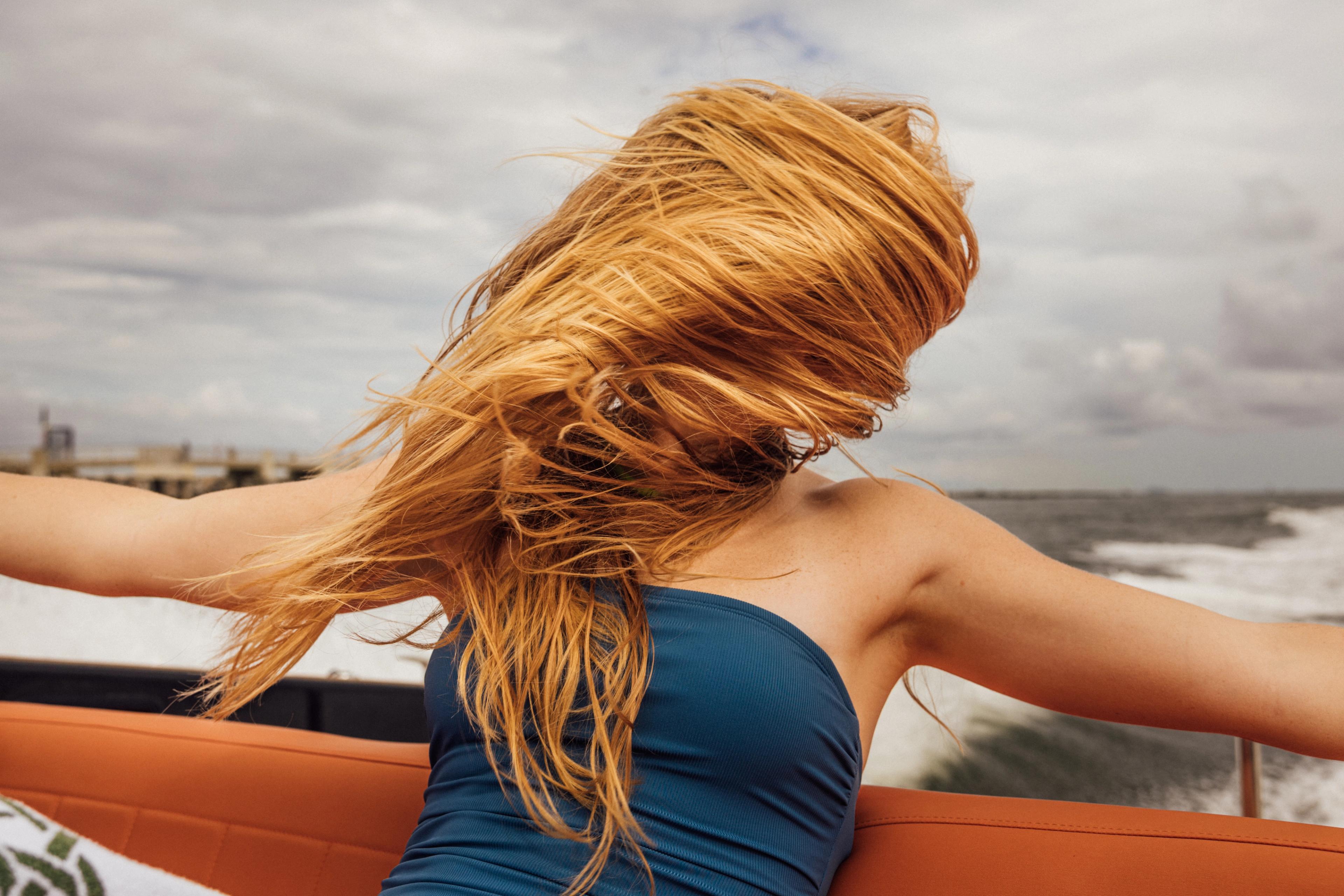Windy hair
