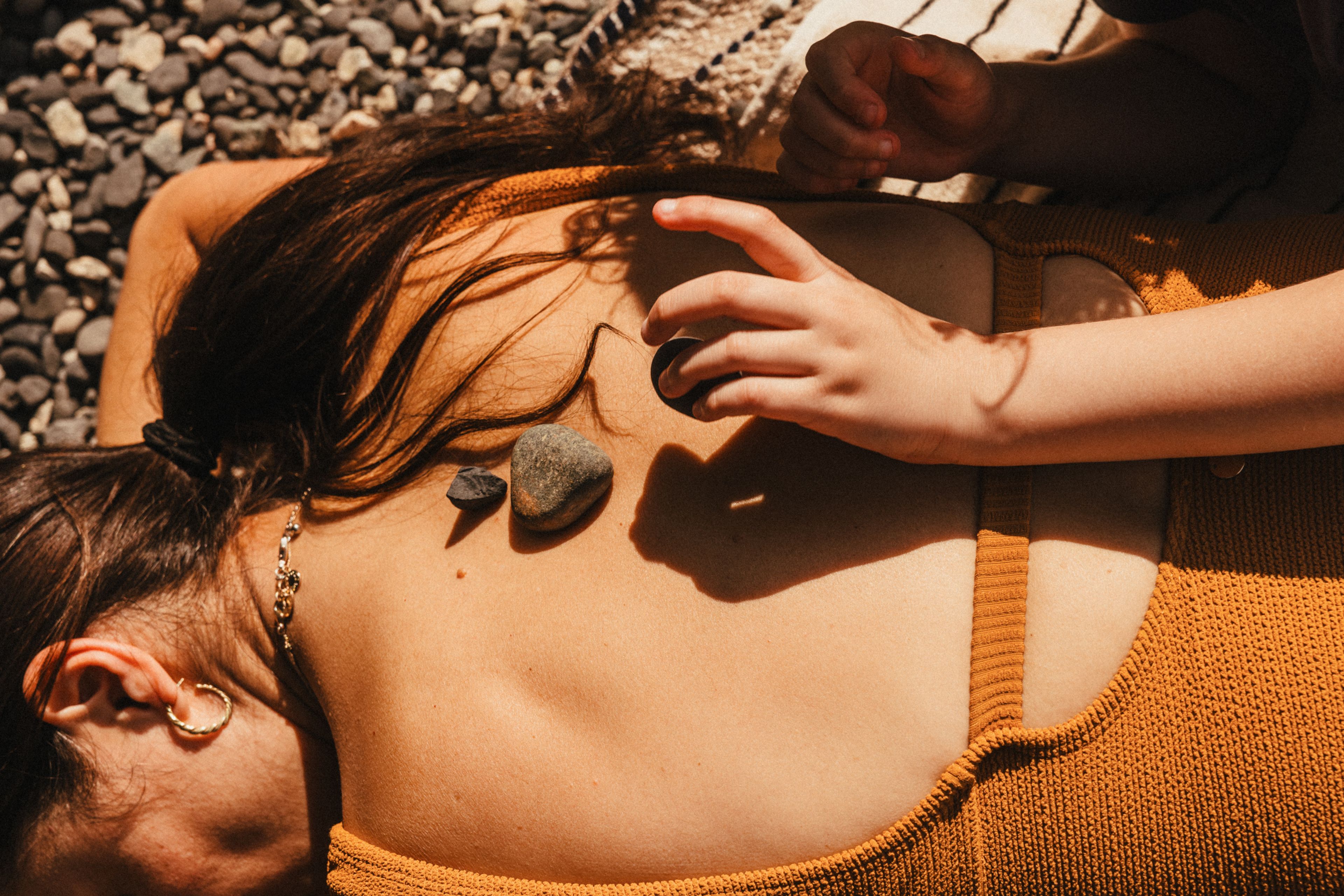 Rocks on back