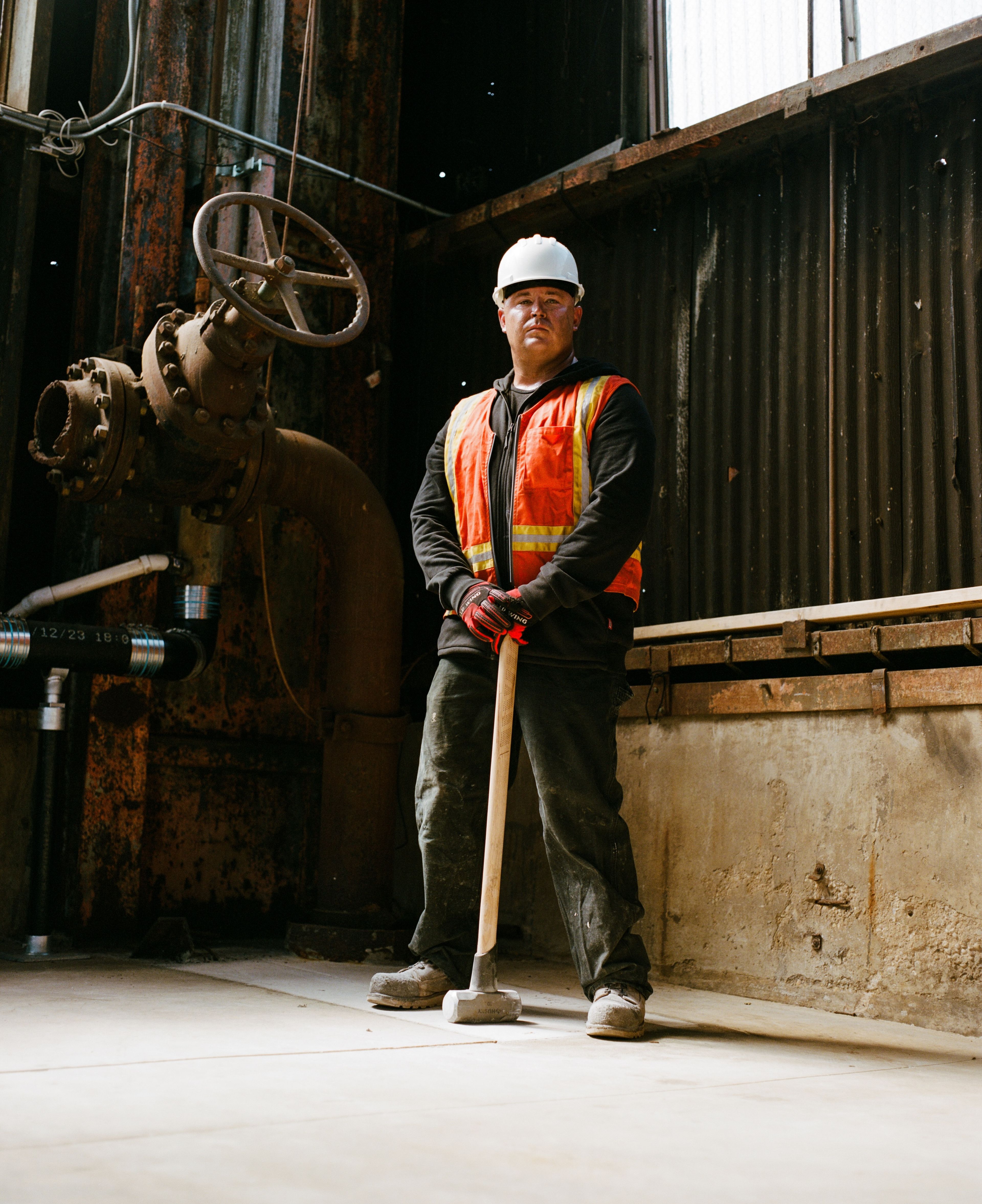 construction worker portrait vertical