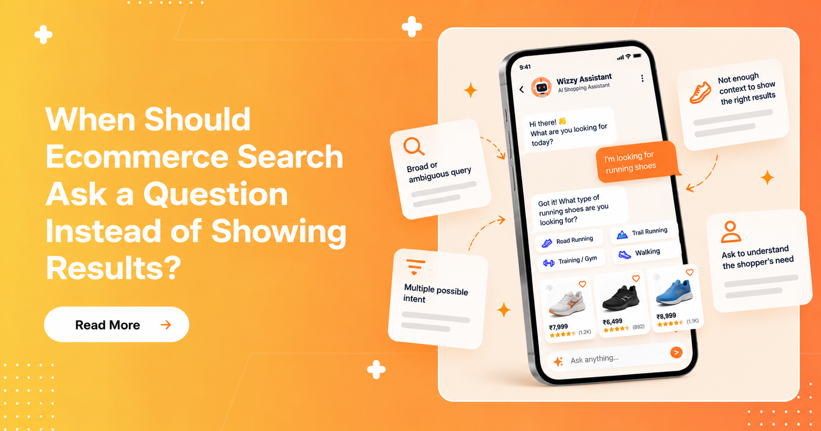 When Should Ecommerce Search Ask a Question Instead of Showing Results?