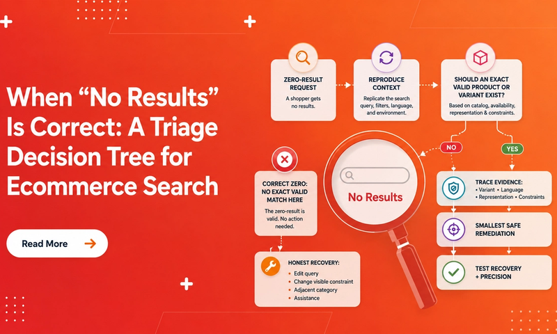 When “No Results” Is Correct: A Triage Decision Tree for Ecommerce Search