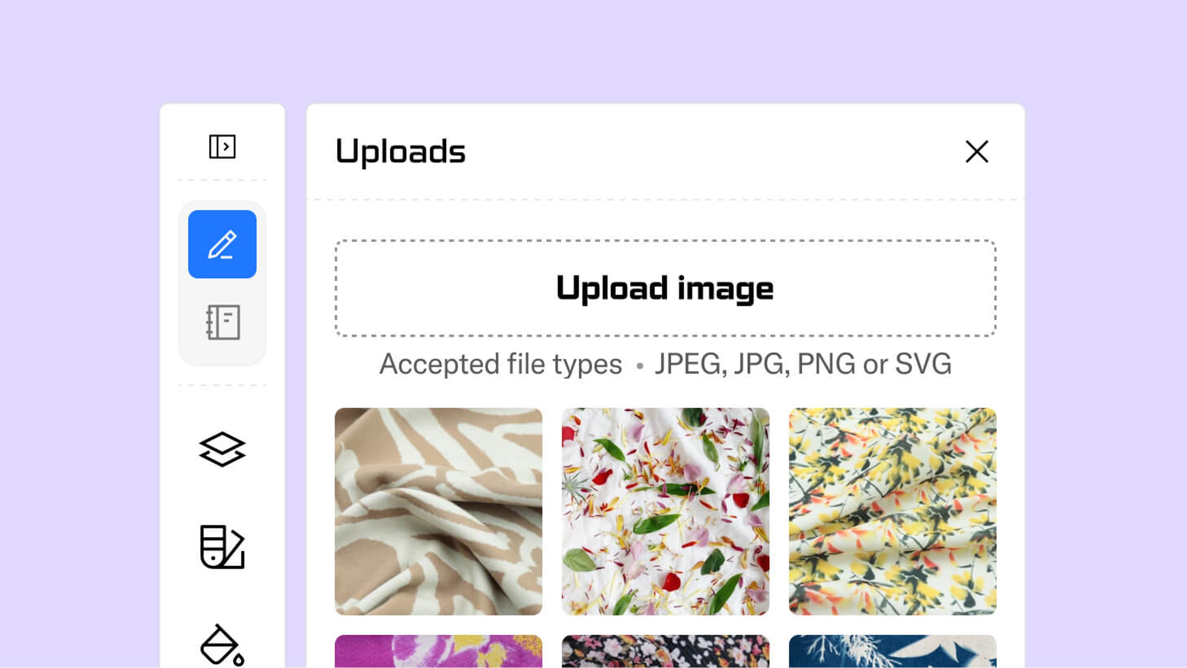 Upload your own print