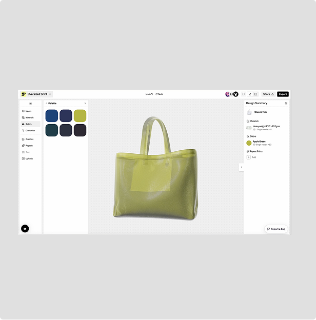 Fabra's product interface