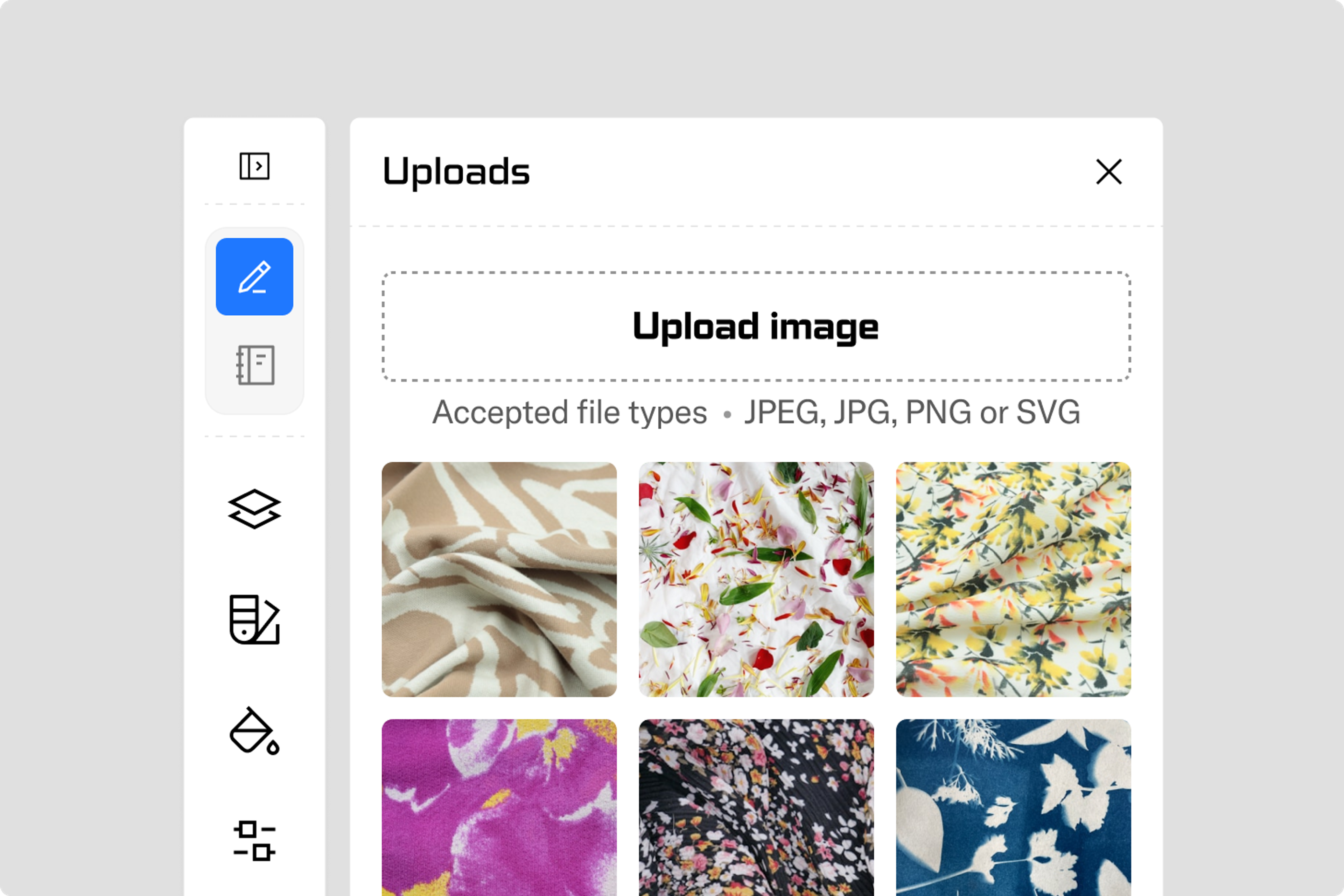 Upload your own print