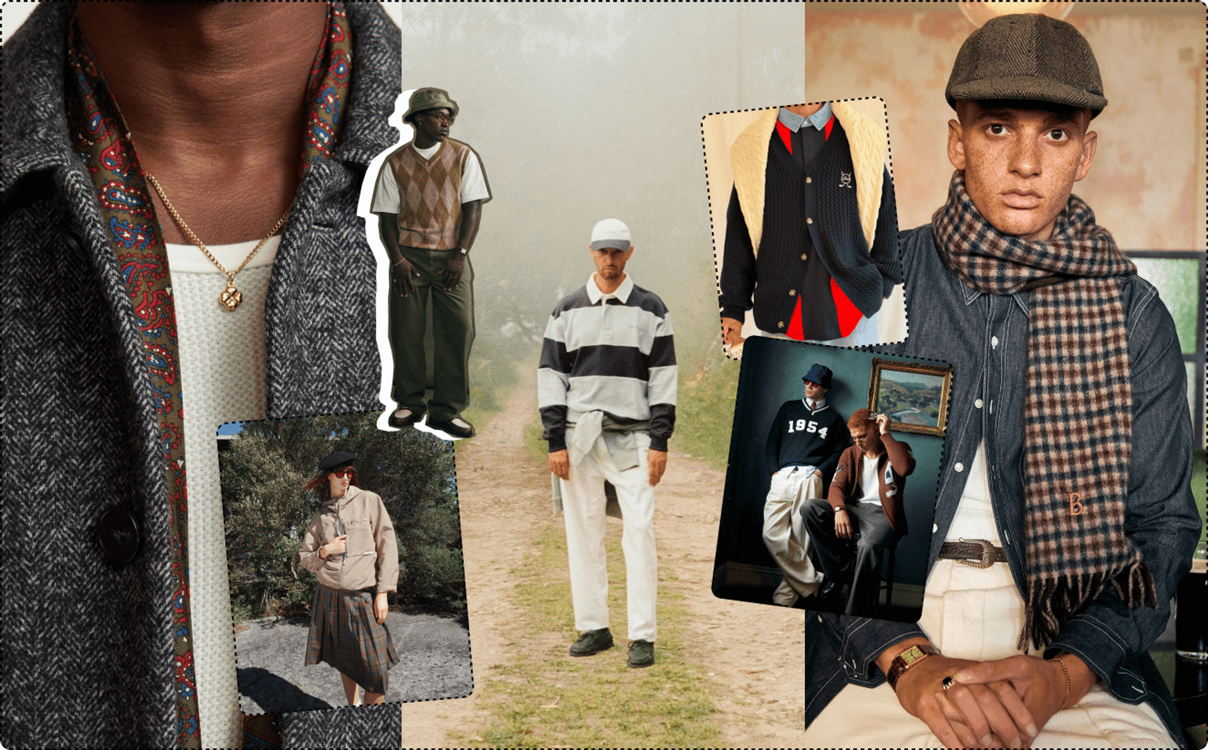 Preppy & Retro Varsity collage