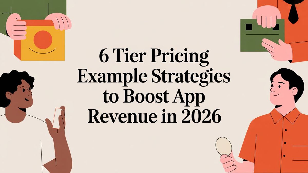 6 Tier Pricing Example Strategies to Boost App Revenue in 2026