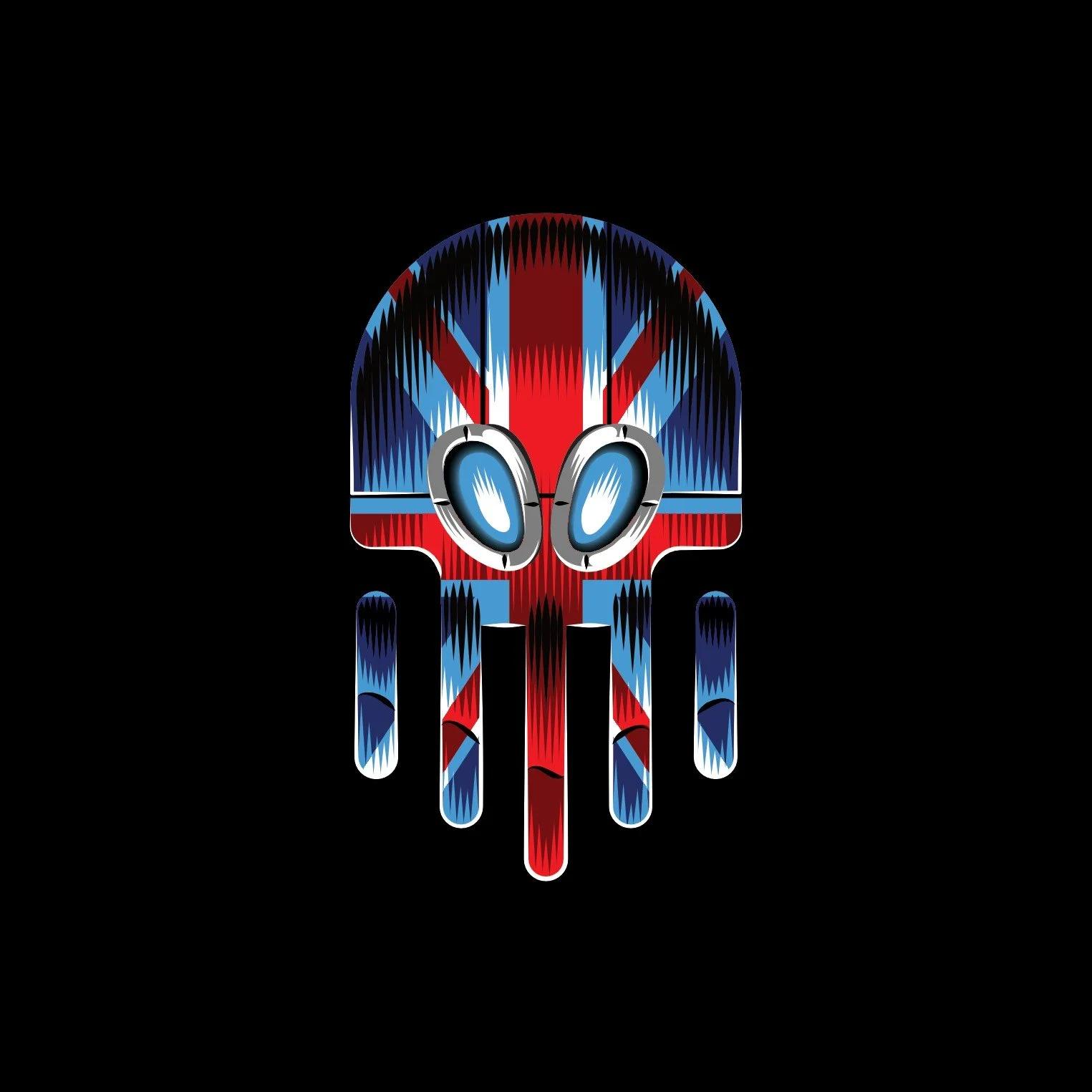 Qintel Skull - UK Flag