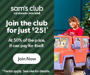 Sam's Club - 50% Off Membership