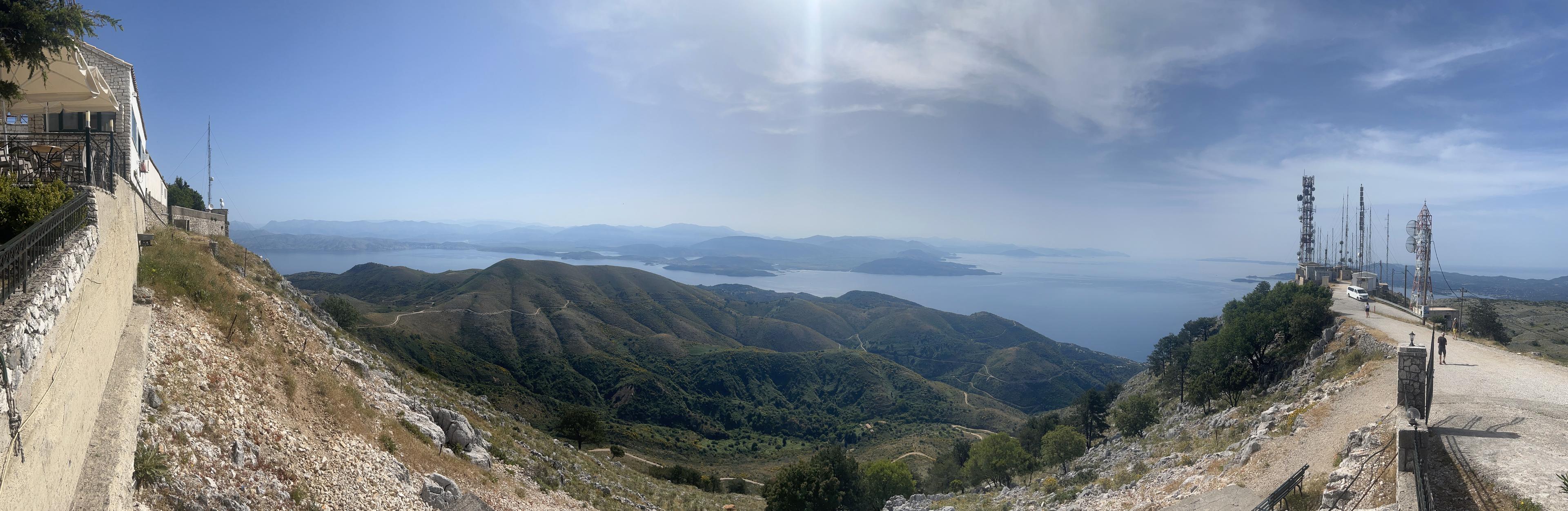 At the top of Corfu