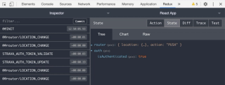 Redux state for auth isAuthenticated