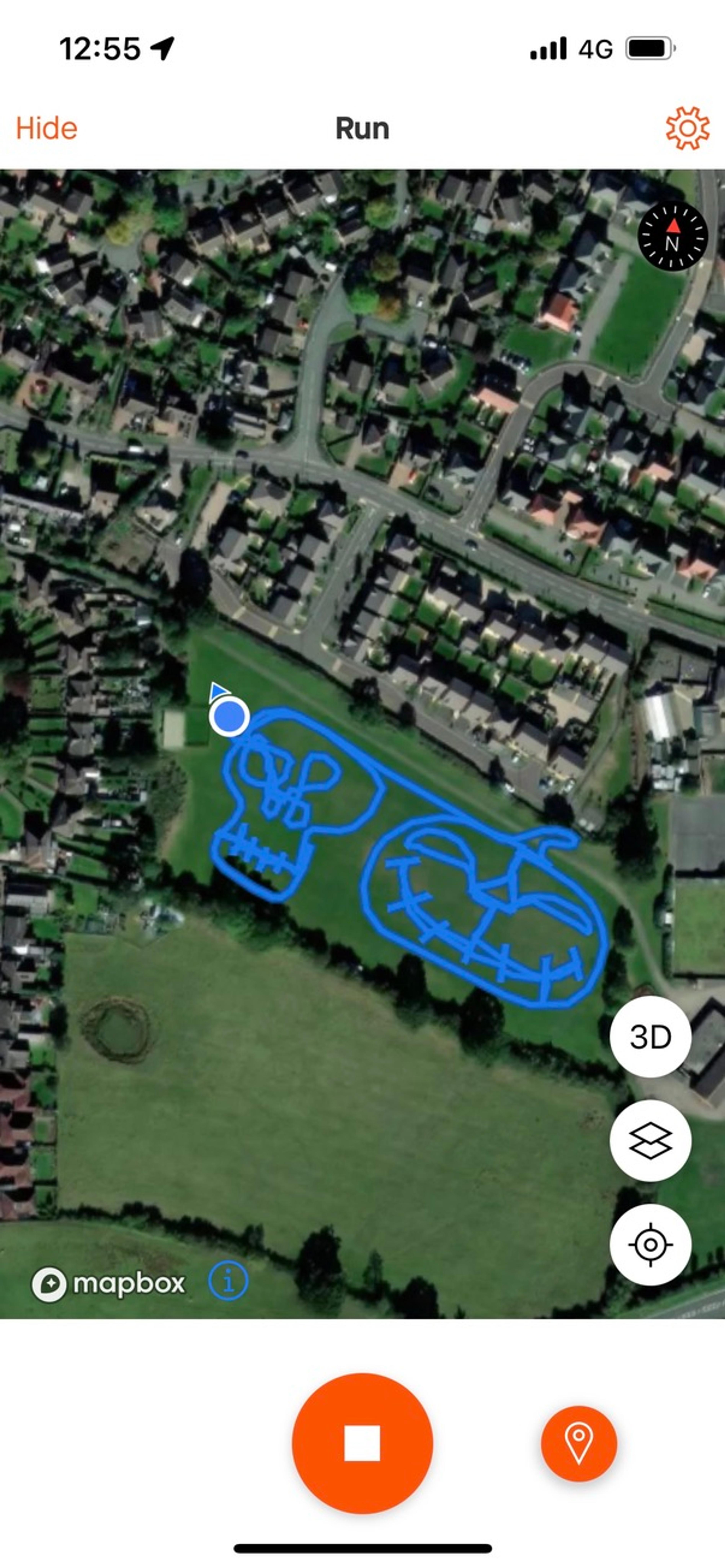 Doodle run in progress