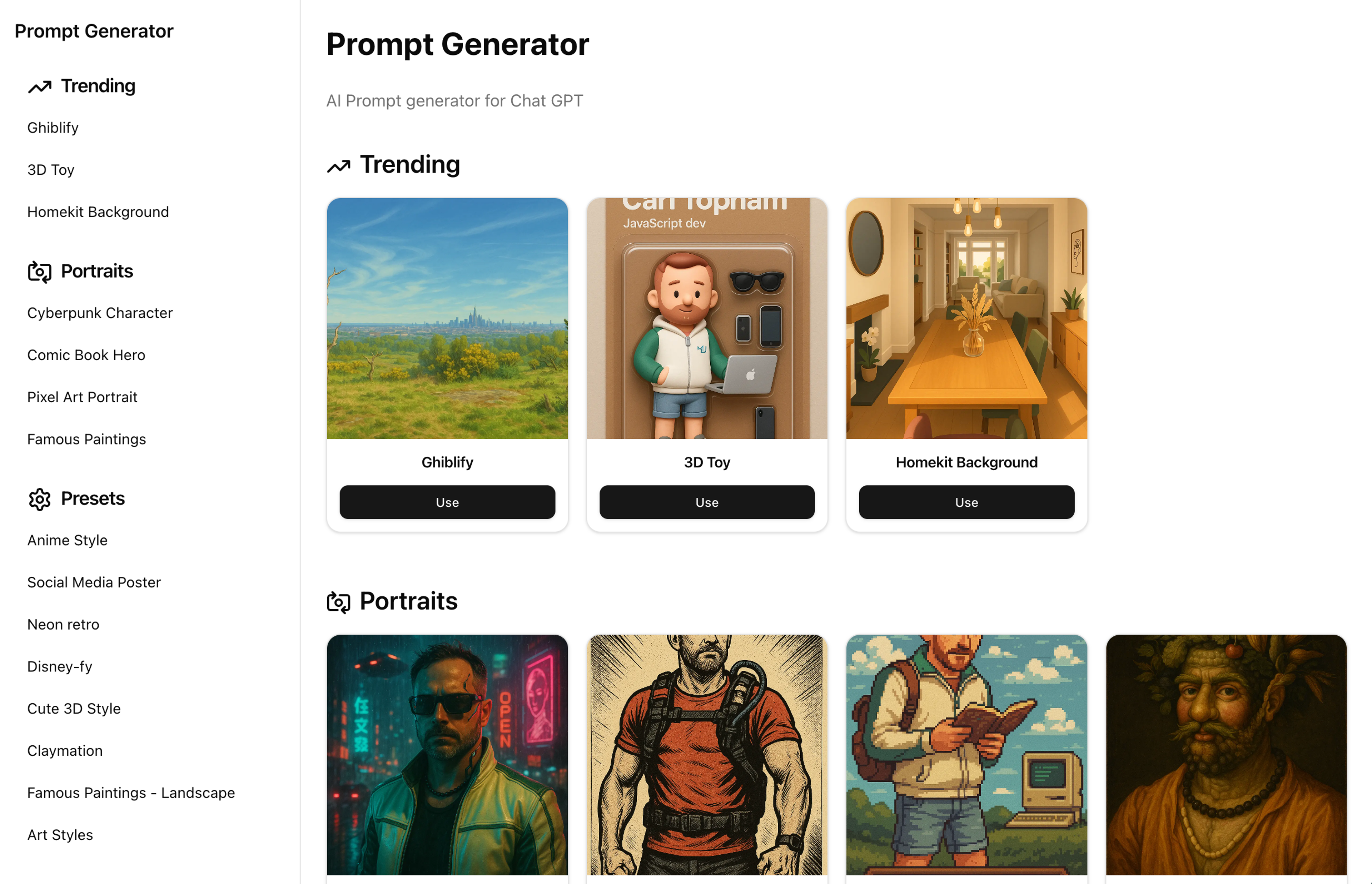 Vibe coded prompt generator