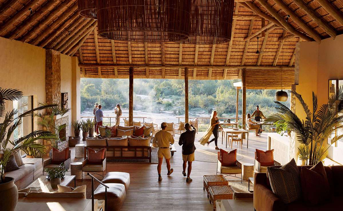 Londolozi Founders Camp Lounge Riverside Deck Londolozi Founders Camp interior main area