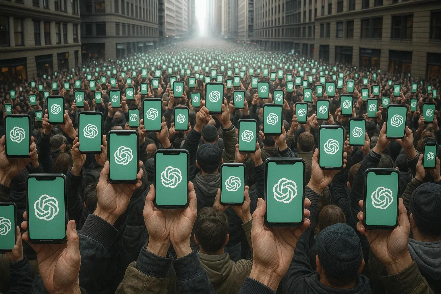 ChatGPT con 46 millones de descargas