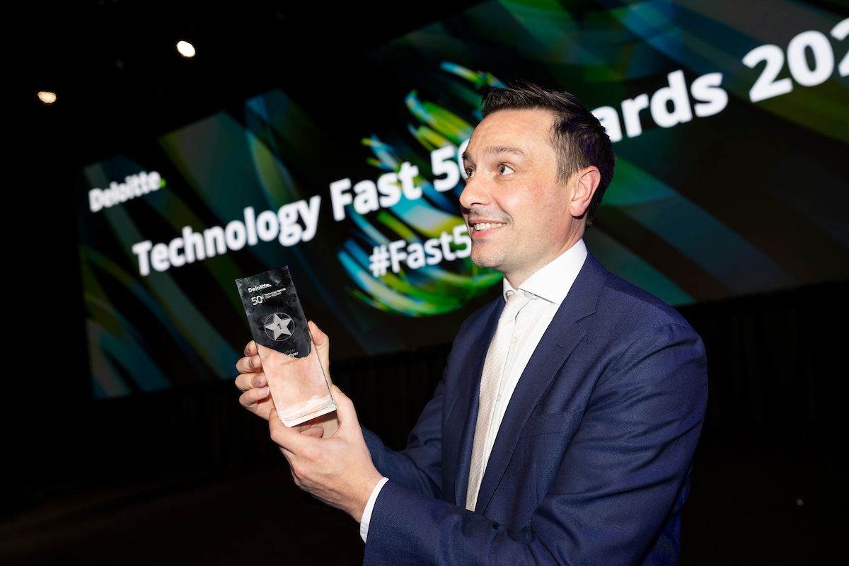 Aidan Corbett, en los premios Deloitte Fast50 2024