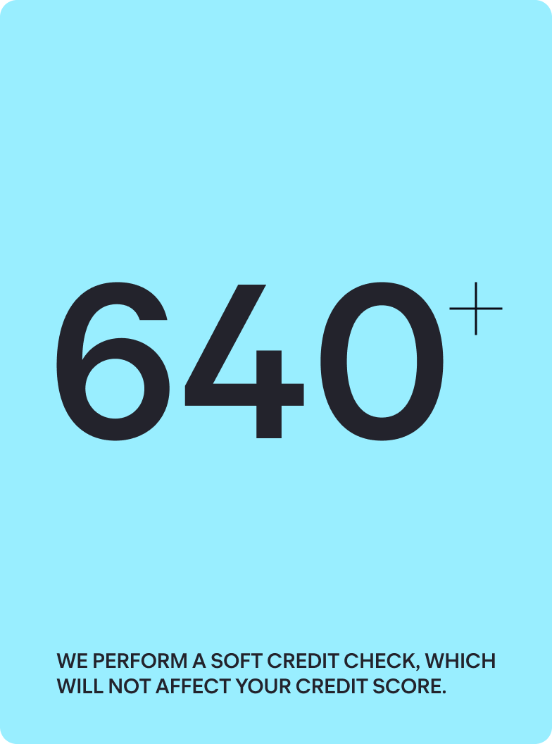 FICO score for US only should be 640+