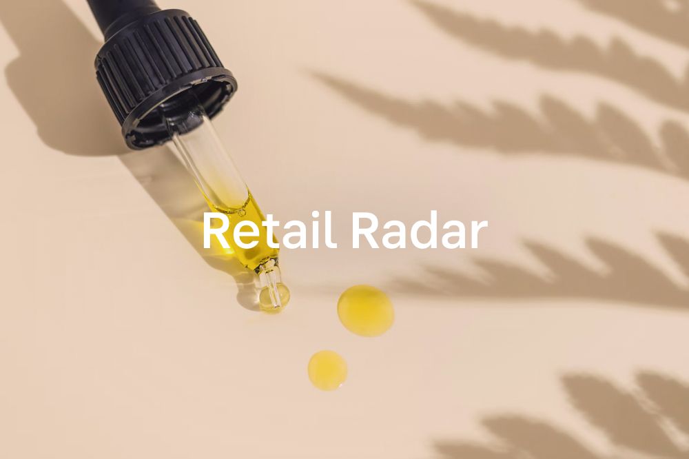 Small shopping cart on blue background with the title "Retail Radar"