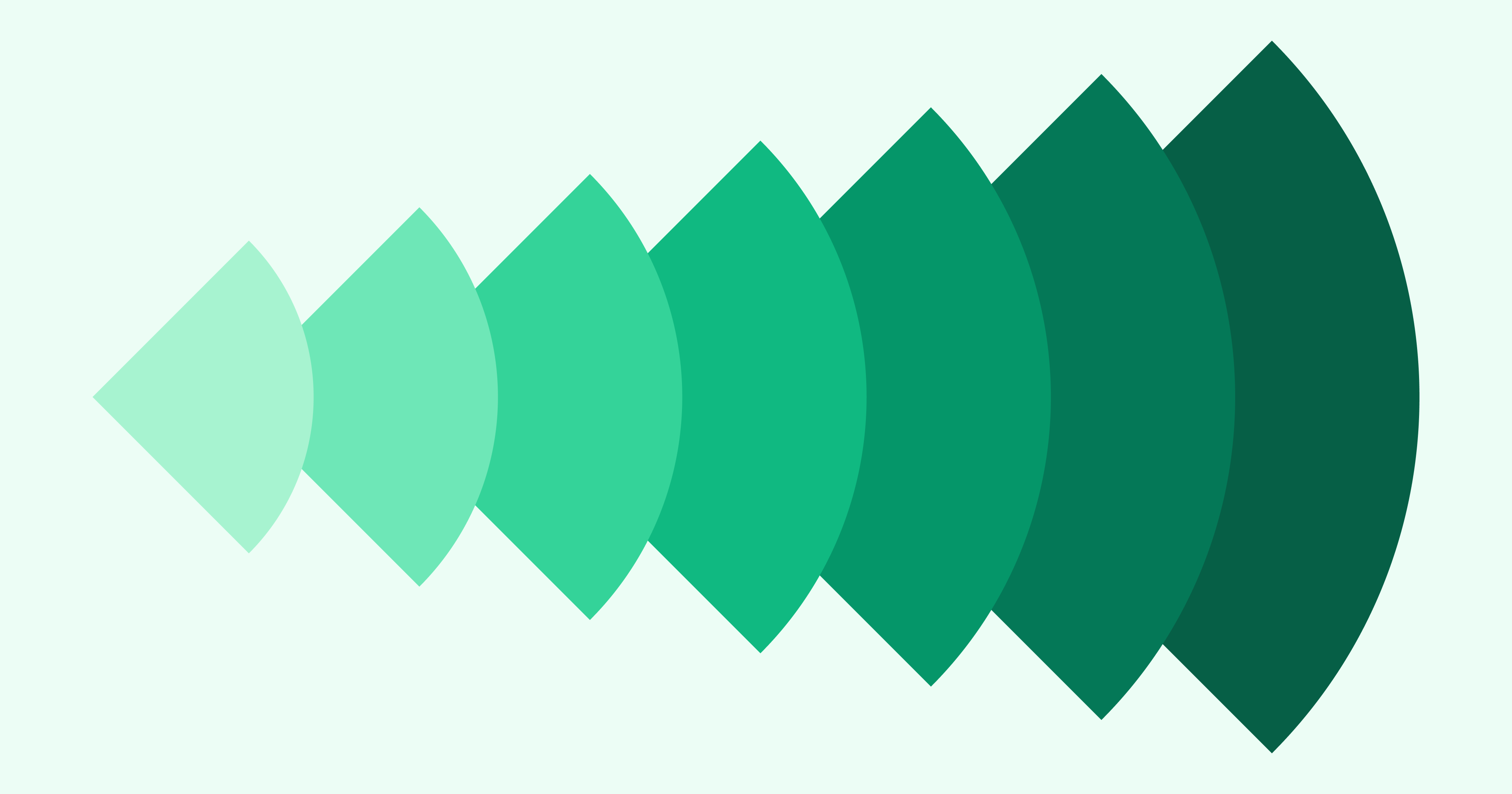 abstract design with green quarter circles