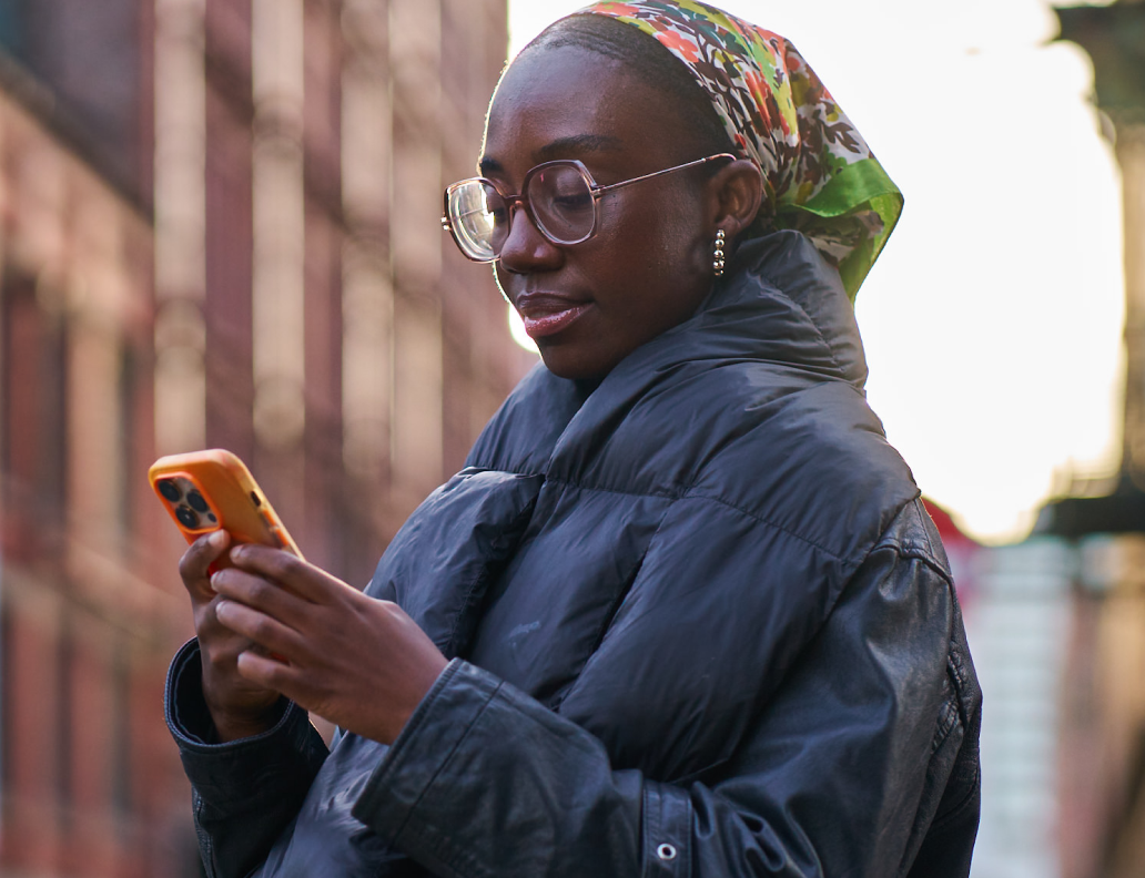 Mädchen texting