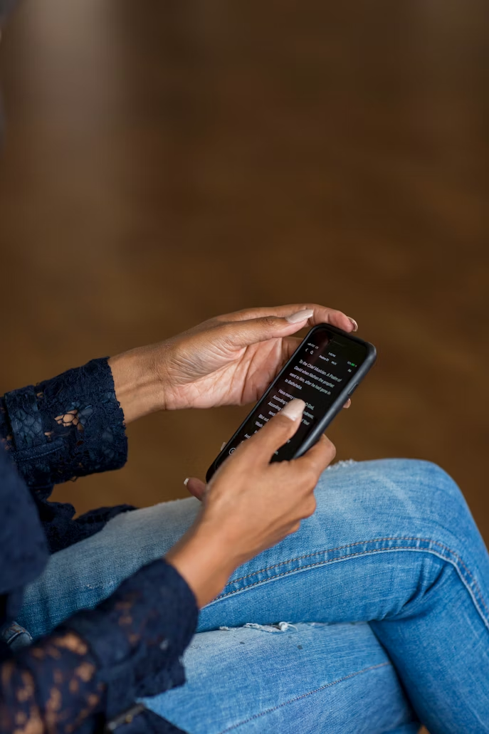 person on their phone