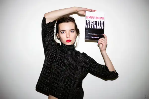 "Having female authors as assigned reading in class empowers me because it puts the works and voices of females on equal standing with male voices. It's really disturbing to go through multiple classes without reading a single thing written by a woman. It's not as if the other 3.5 billion people on the planet haven't written anything worthwhile on the subject" - Anya Marchenko #CELEBRATEWOMEN
