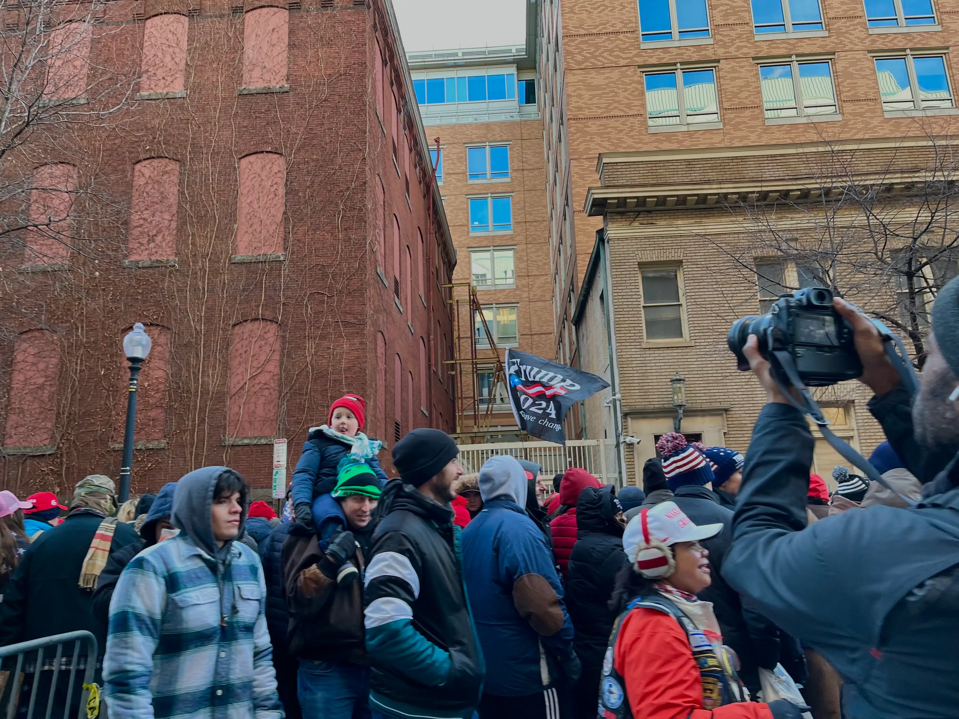 large crowd of people.