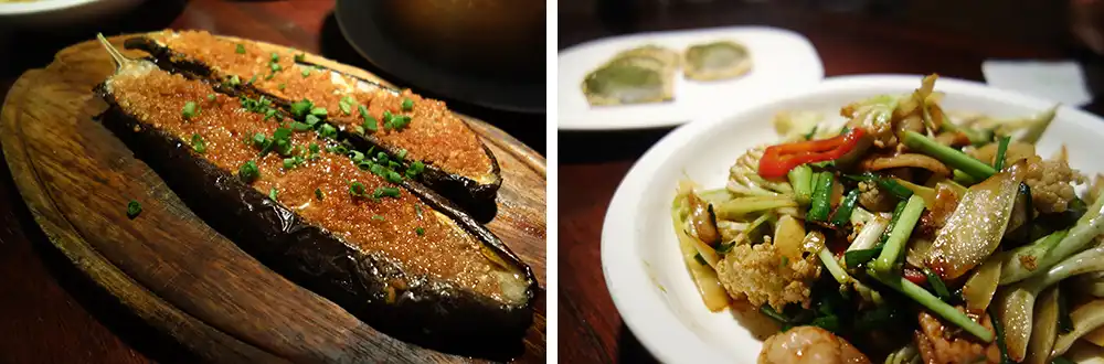 eggplant and cauliflower