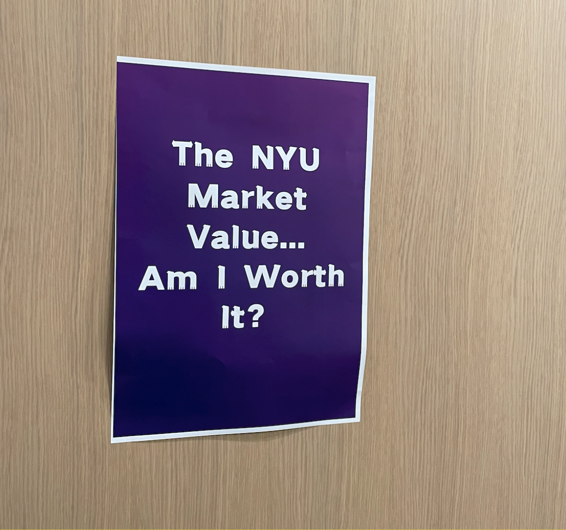 The signs posted on NYU Shanghai office doors