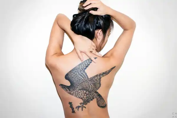“My tattoo empowers me. It's helped me be comfortable in my own skin. It's helped me take control and ownership of myself and my body. Even though I'll never be able to actually see it with my own eyes, just knowing it is there makes me stronger--happier.” - Edeline Chen #CELEBRATEWOMEN
