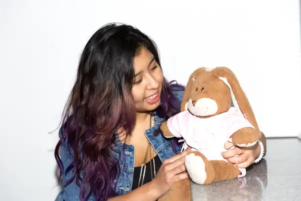 "My empowerment comes from my mother because she has shown me what it is like to persevere through life. After the death of my father, my mom had to take on various burdens while raising both my brother and I. The bunny is a representation of my mother as she gave it to me when I was six years old; it now comes with me wherever I travel as a reminder of her. It is through her efforts and sacrifices that I stand where I am today." - Leidy Tatiana Tapasco #CELEBRATEWOMEN