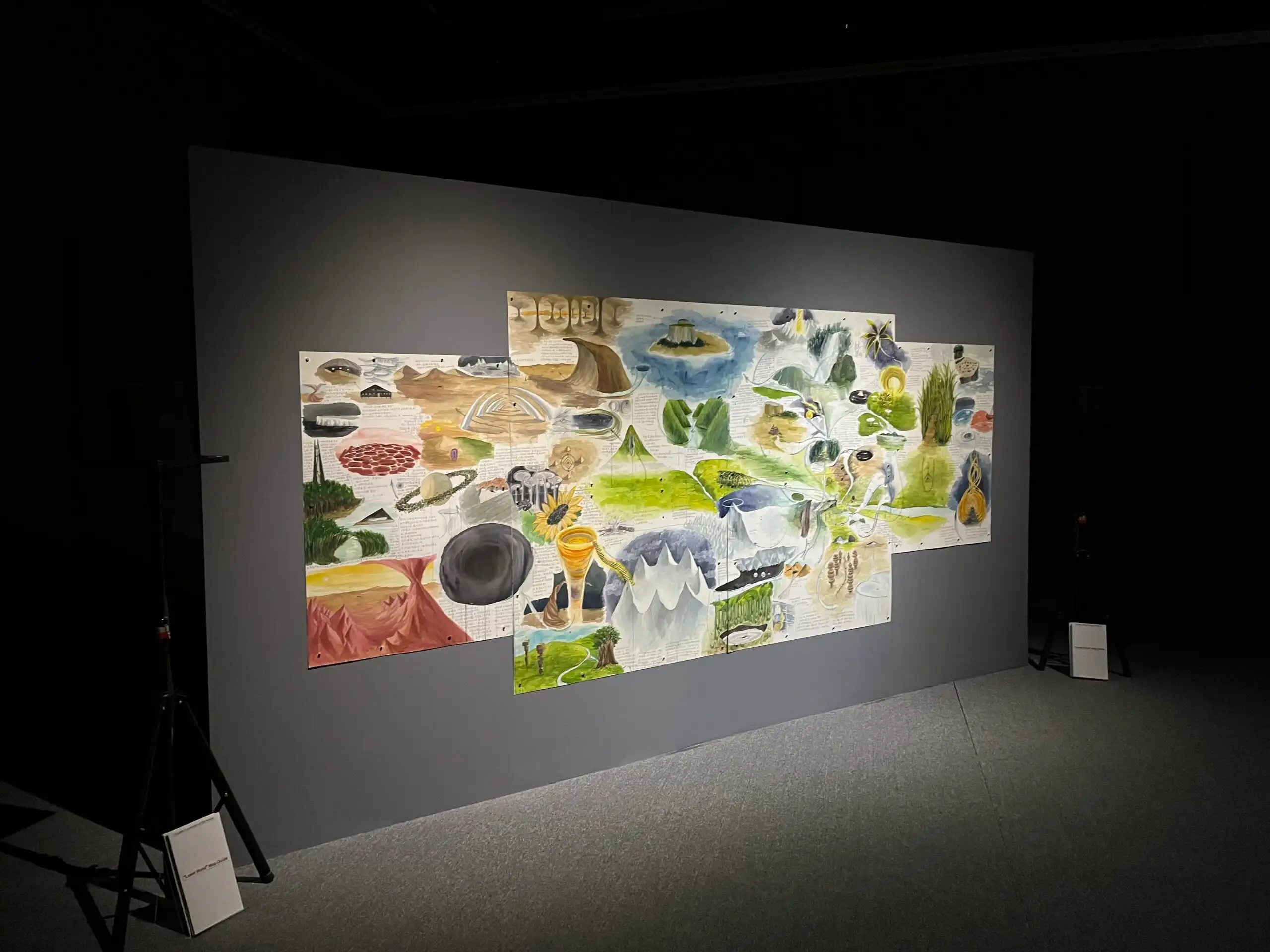 Art displayed on a wall