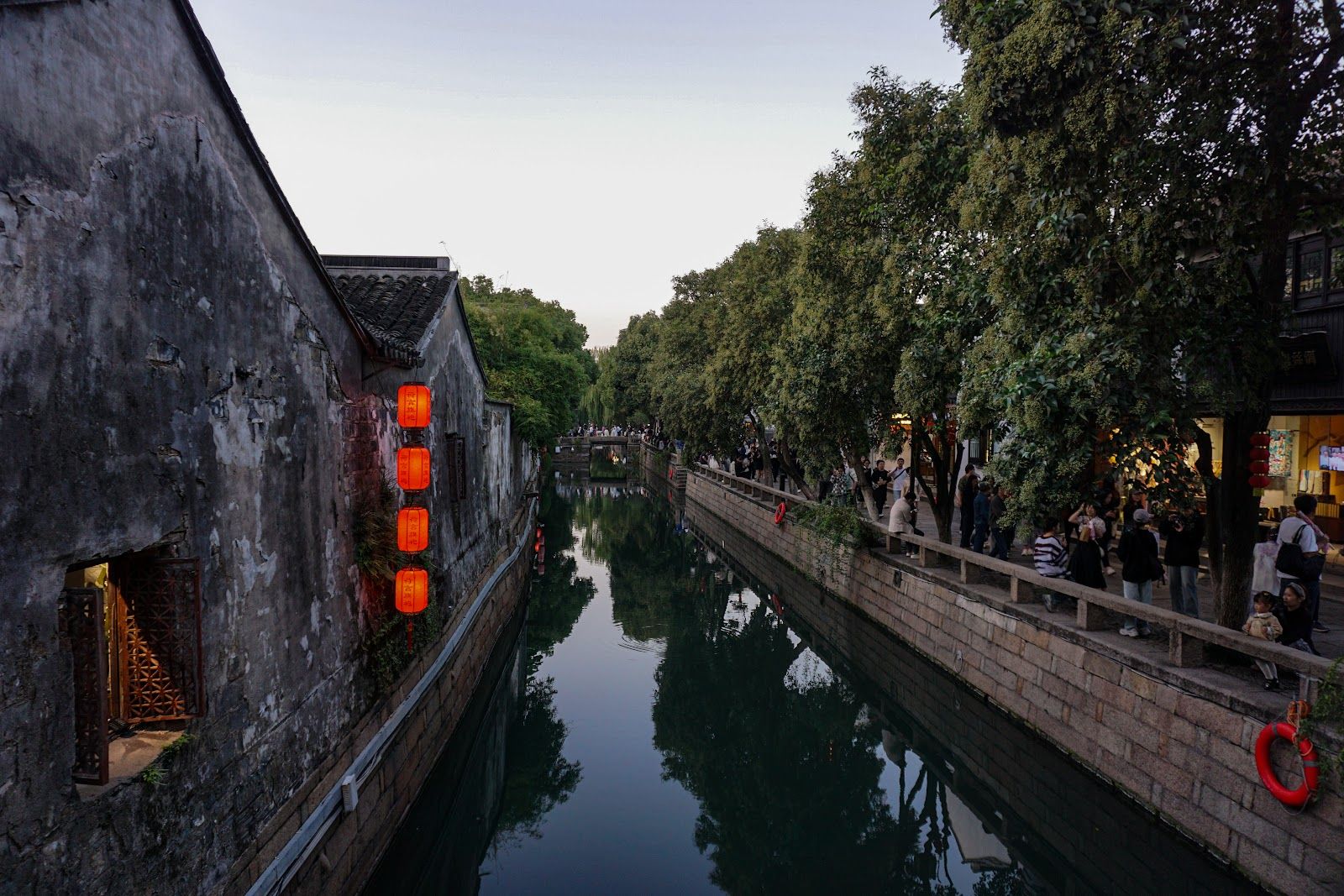 A canal in Suzhou at sunset