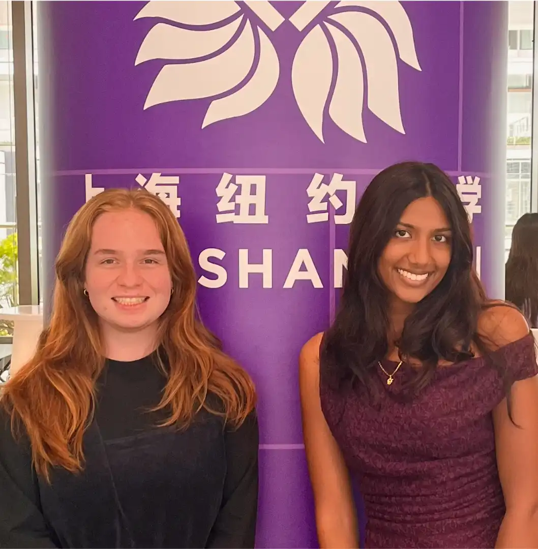 New OMS editor-in-chief Nithila Krishnakumar (right) and new president Ari Harris.