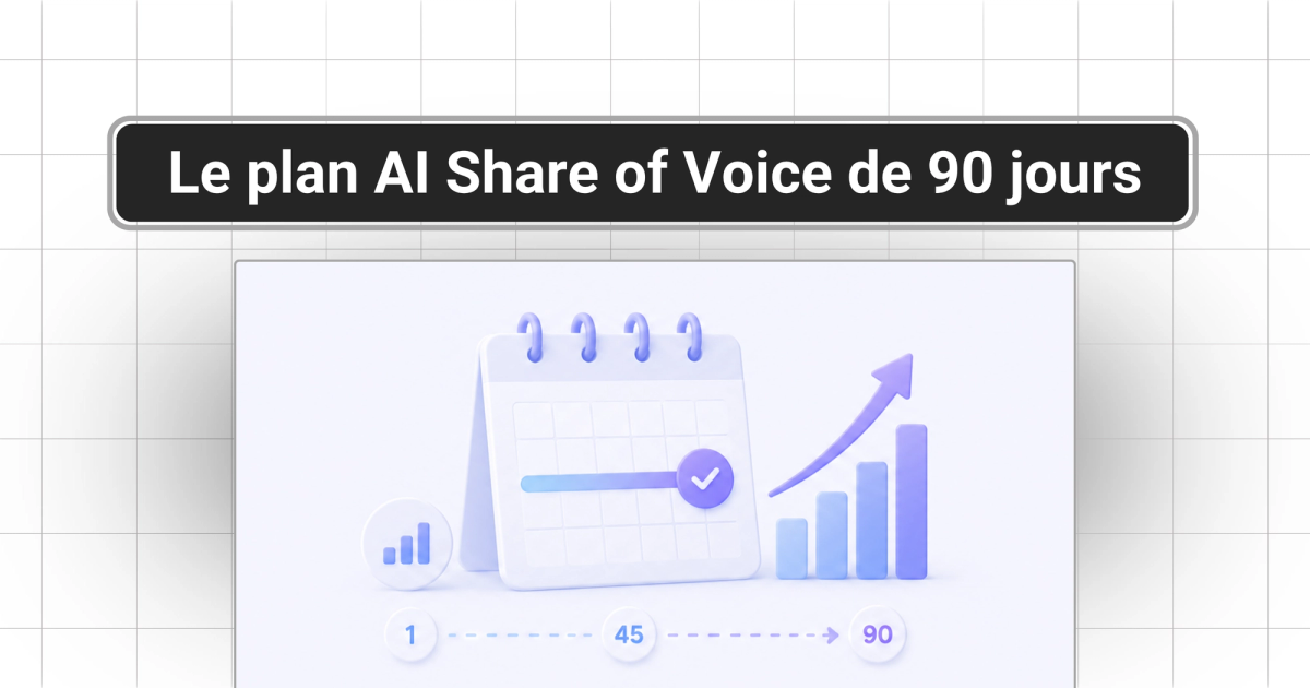 Comment ameliorer son AI Share of Voice en 90 jours