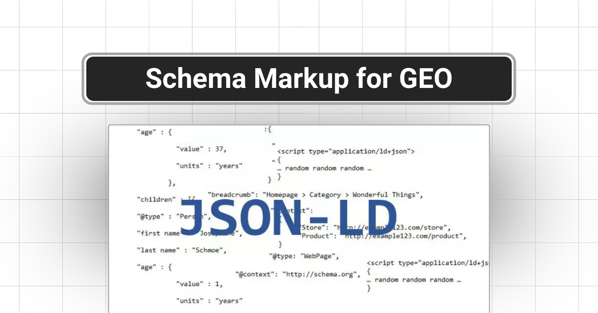 Schema Markup for GEO: The Complete JSON-LD Guide to Get Cited by ChatGPT and Perplexity