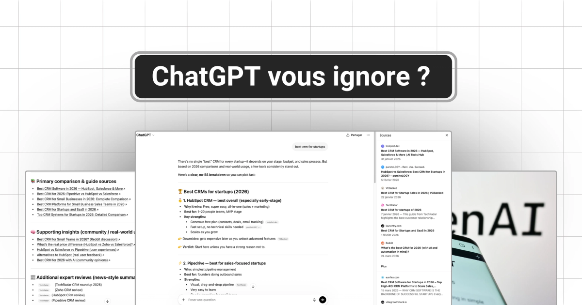 Comment ChatGPT choisit ses sources : ce qui détermine vraiment qui apparaît dans les réponses