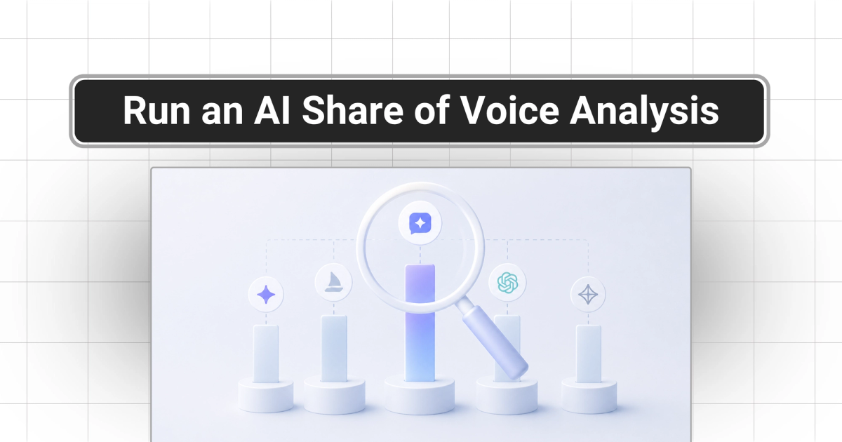 How to Run a Competitive AI Share of Voice Analysis